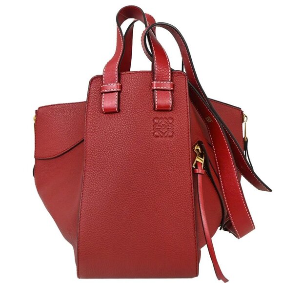 Loewe Red Hammock 2way Tote Bag 061709 XX06750 - Picture 1 of 9